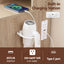 Dressing Table Vanity Desk Set Stool LED Charging Station Wood