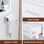 Dressing Table Vanity Desk Set Stool LED Charging Station White