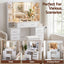 Dressing Table Vanity Desk Set Stool LED Charging Station White