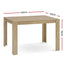 Artiss Dining Table Rectangular 4 Seater 120CM Oak Natu