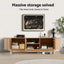 TV Unit Entertainment Unit Storage Cabinet 160cm Pine