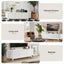 TV Unit Entertainment Unit Storage Cabinet 160cm White