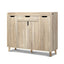 Shoe Cabinet Shoes Storage Rack 120cm Organiser Drawer Cupboard Wood