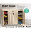 Shoe Cabinet Shoes Storage Rack 120cm Organiser Drawer Cupboard Wood