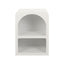 Artiss 2x Bedside Table 2 Shelves - ARCHED White
