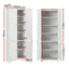 2x Buffet Sideboard Pantry Cabinet Cupboard 6-Tiers Storage Shelves BERNE
