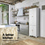 2x Buffet Sideboard Pantry Cabinet Cupboard 6-Tiers Storage Shelves BERNE