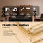 2x Buffet Sideboard Pantry Cabinet Cupboard 6-Tiers Storage Shelves BERNE