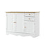 Artiss Buffet Sideboard 3 Doors - BERNE White