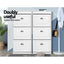 2x Shoe Cabinet Storage Organiser 3 Flip Drawer White