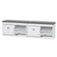 2x Shoe Bench Set Flip Drawer White