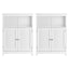 2x Buffet Sideboard Cabinet Server Cupboard Kitchen Bathroom Storage IVOR