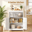 2x Buffet Sideboard Cabinet Server Cupboard Kitchen Bathroom Storage IVOR