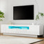 TV Unit Entertainment Unit Storage Drawer RGB LED 180cm White