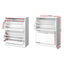 2x Shoe Cabinet Storage Organiser 2 Flip Drawer White