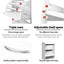 2x Shoe Cabinet Storage Organiser 2 Flip Drawer White