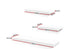 Artiss 3 Piece Floating Wall Shelves - White