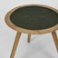 Cove Teak & Synthetic Side Table Black - Outdoor