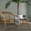 Cove Teak & Synthetic Side Table Black - Outdoor