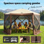 Instahut Gazebo Pop Up Tent 3.6x3.6m Outdoor Marquee Camping Screen w/Curtain Net