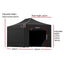 Instahut Gazebo Pop Up Marquee 3x4.5 Folding Tent Wedding Gazebos 500D Black
