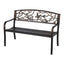 Gardeon Outdoor Bench Seat Garden Steel Outdoor Furniture 3 Seater Park Bronze