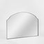 Manor Iron Mantel Mirror Black