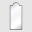 Montgomery Outdoor Iron Mirror Black