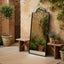 Montgomery Outdoor Iron Mirror Black