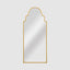 Taj Outdoor Iron Floor Mirror Gold