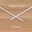 Thomas Kent Harley Wall Clock Light Cedar