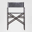 Jodhpur Black Leather Chair