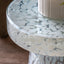 Murano Side Table White 395x395x465mm