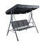 Gardeon Outdoor Swing Chair Garden Bench Furniture Canopy 3 Seater Mesh Black
