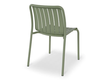 Roku Outdoor Dining Chair in Matt Eucalyptus Green - No Cushion