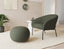 Solace Lounge Chair - Kelp Green - Brushed Matt Bronze Legs