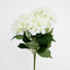 Hydrangea Bundle with Leaves 55cm White