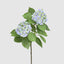 Hydrangea with Leaves 90cm Blue