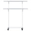 Clothes Rack Double Rod Airer Rail Coat Stand Adjustable Hanger