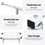 Clothes Rack Double Rod Airer Rail Coat Stand Adjustable Hanger