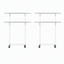 Artiss 2X Clothes Rack Double Rod Airer Rail Coat Stand Adjustable Hanger