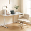 Criss Cross Chair with Wheels & Adjustable Armrests and Electric Standing Desk 140cm with Memory Presets, Ergonomic Cross Legged Chair and Office Desk Set
