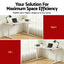 Artiss L-Shape Standing Desk Sit Stand Up Height Adjustable Electric Motorised White