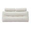 Giselle wedge pillow headboard with non-flattening shredded foam core, perfect for dorm reading or sofa lap desk, 330g corduroy cover, side pockets, Double