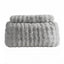 Giselle Wedge Pillow Headboard, Easy Wash Zipper Cover & Anti-Flat Foam, Couch Lumbar Support for Dorm Readers, 340g Faux Rabbit Fur with Dual Pockets, King Single