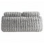 Giselle Wedge Pillow Headboard, Easy Wash Zipper Cover & Anti-Flat Foam, Couch Lumbar Support for Dorm Readers, 340g Faux Rabbit Fur with Dual Pockets, Queen