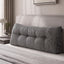 Giselle Headboard Pillow for Sitting in Bed, Upgraded Shredded Foam Reading Wedge Cushion for Lumbar Support, 320g Corduroy Backrest with Side Pockets for Dorm Daybed, Double
