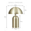Mushroom Table Lamp Gold
