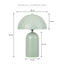 Mushroom Table Lamp Sage