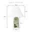 Arabella Marble Table Lamp Jade